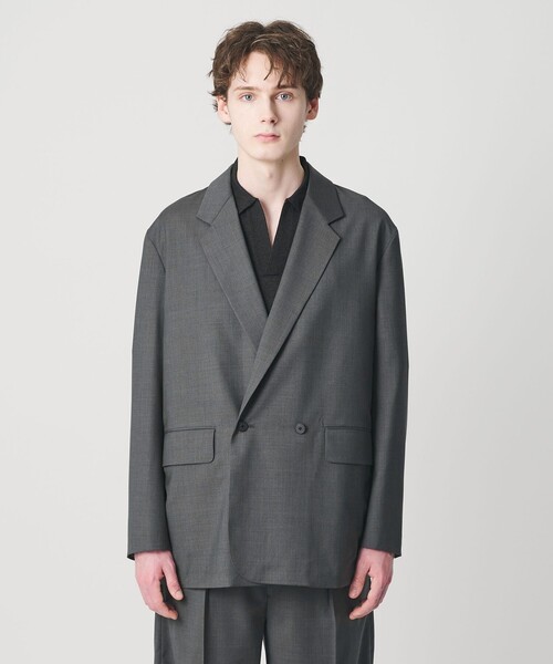 LOEFF（ロエフ）の「【別注】＜BEAUTY&YOUTH × LOEFF＞トロピカルウール ボックス ジャケット MENS（テーラードジャケット・メンズ・オリーブ・2/1）」の7枚目の写真