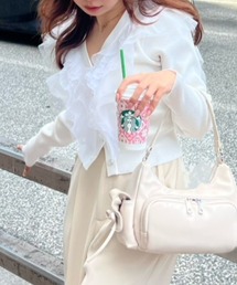 rienda | フリルチュールニットカーディガン　春服(カーディガン/ボレロ)