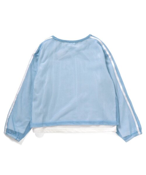 algy(アルジー)の「メッシュラインロンT&ロンTセット(Tシャツ/カットソー・キッズ・オフホワイト/ブラック/サックスブルー・130/140/150/160)」の6枚目の写真