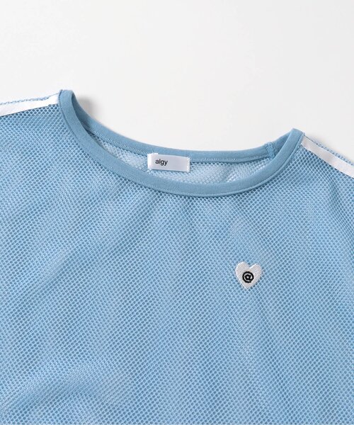 algy(アルジー)の「メッシュラインロンT&ロンTセット(Tシャツ/カットソー・キッズ・オフホワイト/ブラック/サックスブルー・130/140/150/160)」の11枚目の写真