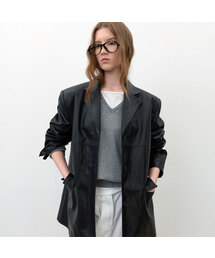 ATELIER NAIN（アトリエナイン）の「OVER FIT SINGLE LEATHER JACKET (JK-3061)（ライダースジャケット）」