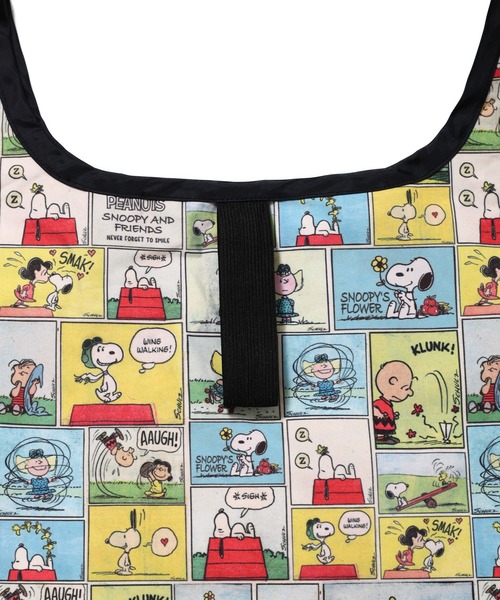 FRUIT OF THE LOOM(フルーツオブザルーム)の「FTL x PEANUTS エコバッグL2 / ピーナッツ コラボ コミック 総柄プリント(エコバッグ/サブバッグ・メンズ・イエロー・FREE)」の6枚目の写真
