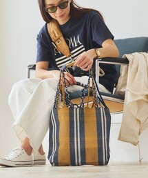 DULTON（ダルトン）の「DULTON × FREAK'S STORE/ダルトン × フリークスストア 別注 HAMMOCK TOTE S ハンモック ストライプ トートバッグ（トートバッグ）」