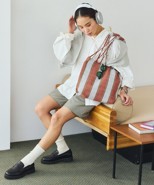 DULTON(ダルトン)の「DULTON × FREAK'S STORE/ダルトン × フリークスストア 別注 HAMMOCK TOTE S ハンモック ストライプ トートバッグ(トートバッグ・メンズ・ネイビー/レッド・ONE SIZE)」の17枚目の写真
