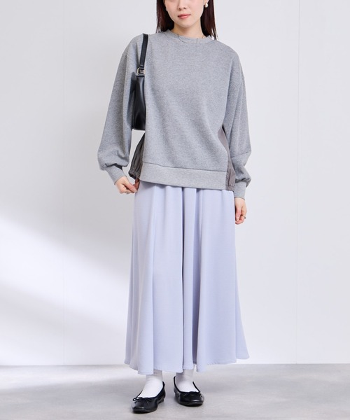 Mac-House(マックハウス)の「トレーナー ナイロン布帛切り替え(Tシャツ/カットソー・レディース・オフホワイト/グレー/ブラック・M/L)」の15枚目の写真
