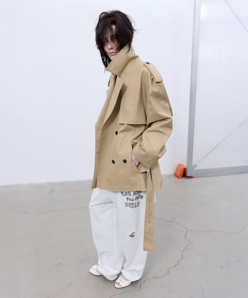 LCDC TM(エルシーディーシーティーエム)の「HALF TRENCH JACKET (BEIGE)(トレンチコート・レディース・その他・OS)」の8枚目の写真