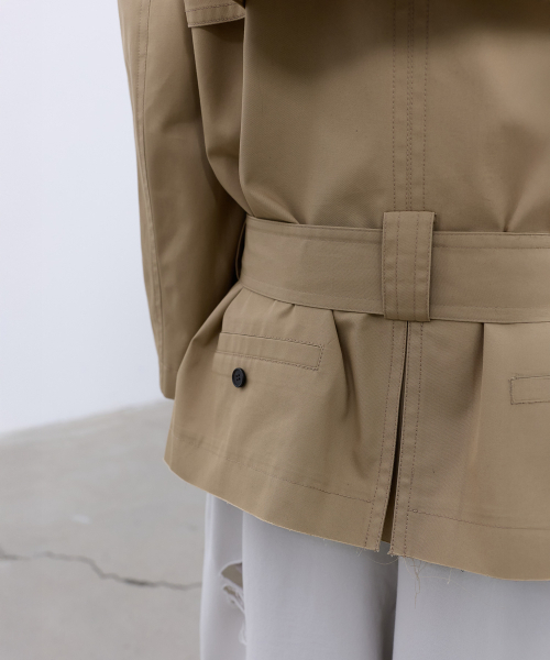 LCDC TM(エルシーディーシーティーエム)の「HALF TRENCH JACKET (BEIGE)(トレンチコート・レディース・その他・OS)」の10枚目の写真