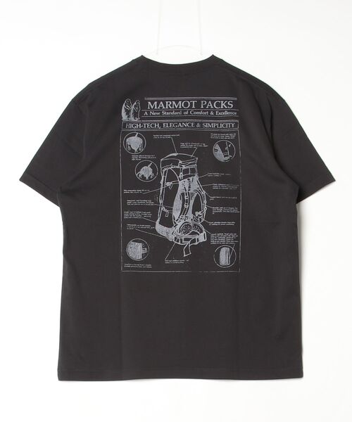 MARMOT（マーモット）の「Marmot/マーモット　アーカイブパックTEE　Archive paks T-Shirts（Tシャツ/カットソー・メンズ・ブラック/ヘザーグレー/ホワイト・L/M）」の4枚目の写真