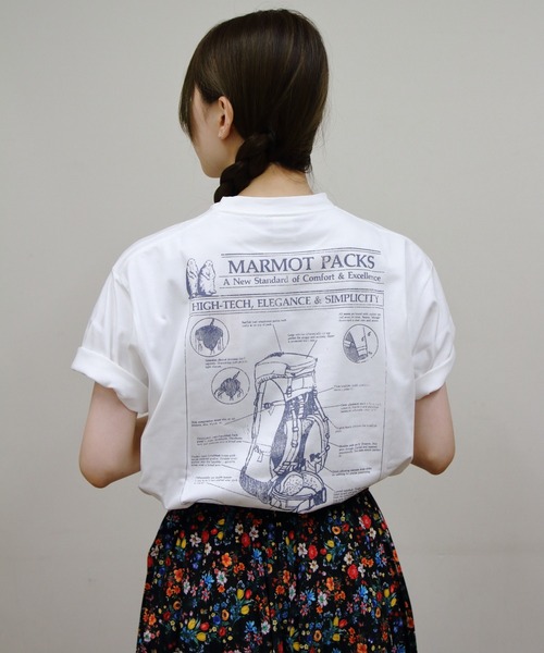 MARMOT（マーモット）の「Marmot/マーモット　アーカイブパックTEE　Archive paks T-Shirts（Tシャツ/カットソー・メンズ・ブラック/ヘザーグレー/ホワイト・L/M）」の2枚目の写真