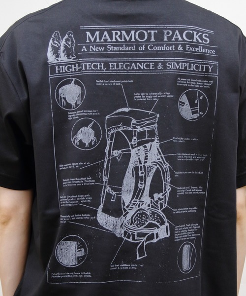 MARMOT（マーモット）の「Marmot/マーモット　アーカイブパックTEE　Archive paks T-Shirts（Tシャツ/カットソー・メンズ・ブラック/ヘザーグレー/ホワイト・L/M）」の11枚目の写真