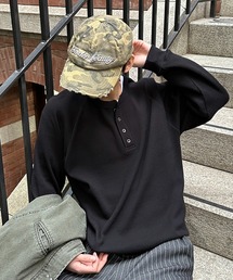 kutir(�N�e�B�[��)��HENLEY NECK ASSORTED RAGLAN THERMAL�^�w�����[�l�b�N�A�\�[�g���O�����T�[�}��(T�V���c/�J�b�g�\�[)