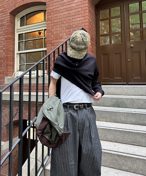 kutir（クティール）の「HENLEY NECK ASSORTED RAGLAN THERMAL／ヘンリーネックアソートラグランサーマル（Tシャツ/カットソー・メンズ・グレー/カーキ/ブラック/ブラック系・LARGE/MEDIUM）」の12枚目の写真