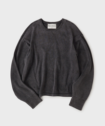 HOOVES（フーブス）の「マルチリップウォッシュドニットスリーブ[ストーンブラック]（ニット/セーター）」