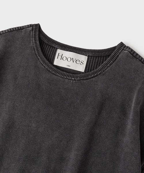 HOOVES（フーブス）の「マルチリップウォッシュドニットスリーブ[ストーンブラック]（ニット/セーター・メンズ・その他・MEDIUM/LARGE/X-LARGE）」の3枚目の写真
