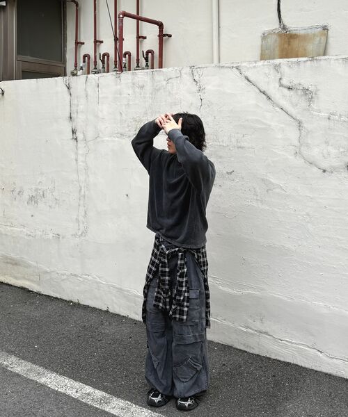 HOOVES（フーブス）の「マルチリップウォッシュドニットスリーブ[ストーンブラック]（ニット/セーター・メンズ・その他・MEDIUM/LARGE/X-LARGE）」の7枚目の写真