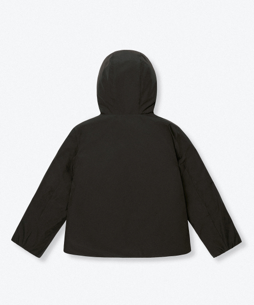MUSINSA STANDARD KIDS（ムシンサスタンダードキッズ）の「フードパーカーオールラウンドダウンジャケット[ブラック]（ブルゾン・レディース・その他・100/110/120/130/140/150/160）」の4枚目の写真