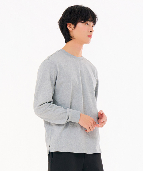 CHASECULT(チェイスカルト)の「共用長袖Tシャツ-FAZU5101B0B(Tシャツ/カットソー・メンズ・チャコールグレー・95/100/105/110)」の3枚目の写真