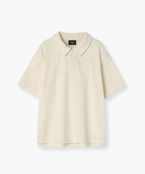 MUSINSA STANDARD KIDS（ムシンサスタンダードキッズ）の「テリークロスポロシャツ[クリーム]（ポロシャツ・レディース・その他・100/110/120/130/140/150/160）」の2枚目の写真