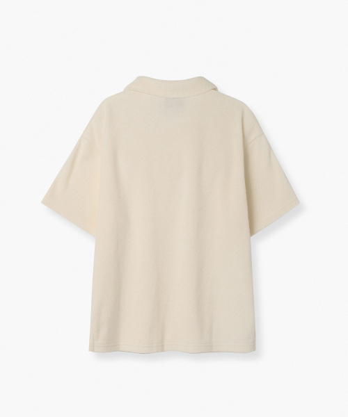 MUSINSA STANDARD KIDS（ムシンサスタンダードキッズ）の「テリークロスポロシャツ[クリーム]（ポロシャツ・レディース・その他・100/110/120/130/140/150/160）」の3枚目の写真