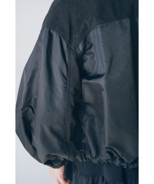 Muel Chic(ミュエルシック)の「Nove sweat denim jacket ノーヴェスウェットデニムジャケット(デニムジャケット・レディース・ブルー/ブラック/インディゴブルー・FREE)」の14枚目の写真
