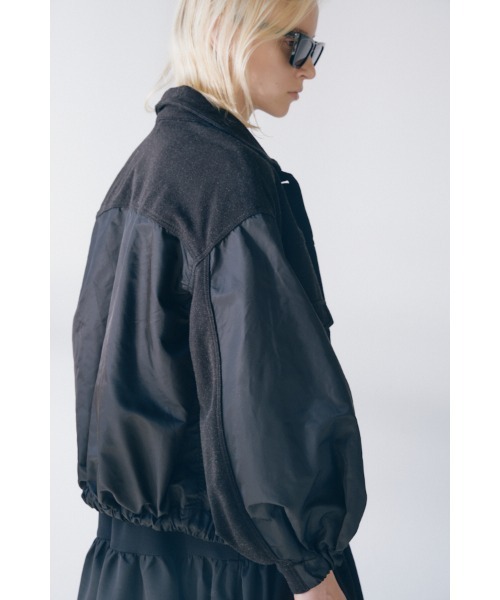 Muel Chic(ミュエルシック)の「Nove sweat denim jacket ノーヴェスウェットデニムジャケット(デニムジャケット・レディース・ブルー/ブラック/インディゴブルー・FREE)」の15枚目の写真