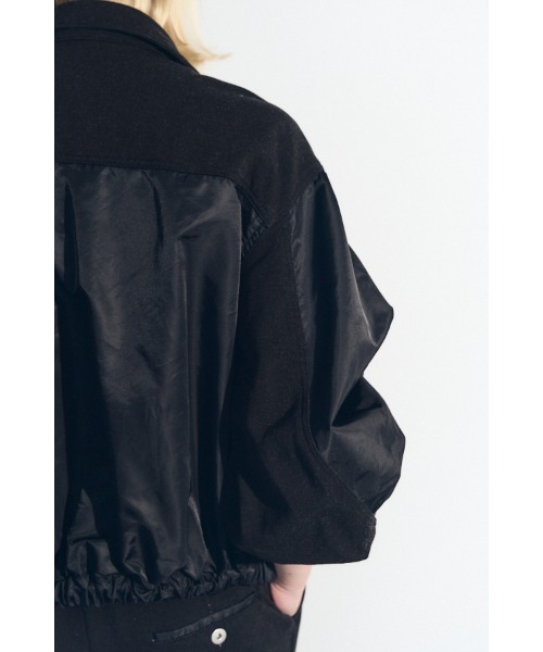 Muel Chic(ミュエルシック)の「Nove sweat denim jacket ノーヴェスウェットデニムジャケット(デニムジャケット・レディース・ブルー/ブラック/インディゴブルー・FREE)」の10枚目の写真