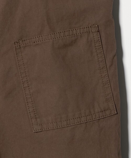 green label relaxing（グリーンレーベルリラクシング）の「ツイル フリル サロペット / キッズ  140cm-160cm（サロペット/オーバーオール・キッズ・オフホワイト/ブラウン系・140cm/160cm/150cm）」の8枚目の写真