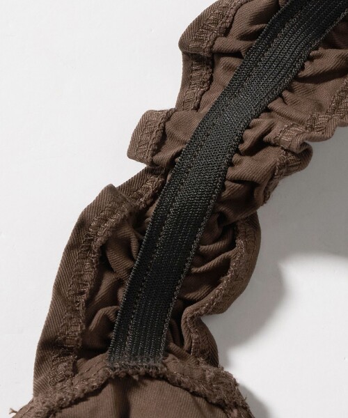 green label relaxing（グリーンレーベルリラクシング）の「ツイル フリル サロペット / キッズ  140cm-160cm（サロペット/オーバーオール・キッズ・オフホワイト/ブラウン系・140cm/160cm/150cm）」の10枚目の写真