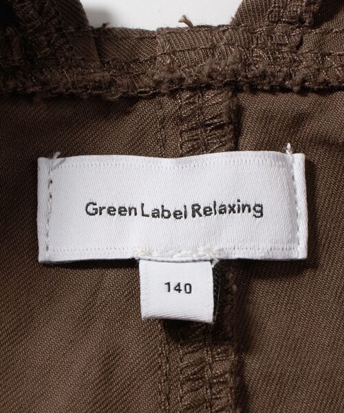 green label relaxing（グリーンレーベルリラクシング）の「ツイル フリル サロペット / キッズ  140cm-160cm（サロペット/オーバーオール・キッズ・オフホワイト/ブラウン系・140cm/160cm/150cm）」の20枚目の写真