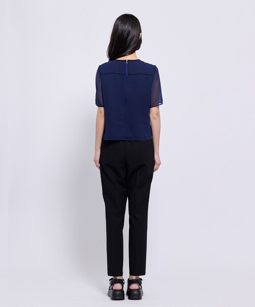 TOCCA（トッカ）の「PICO FLUTTER カットソー（Tシャツ/カットソー・レディース・ピンク系/ネイビー系・SMALL/MEDIUM）」の6枚目の写真