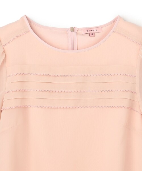 TOCCA（トッカ）の「PICO FLUTTER カットソー（Tシャツ/カットソー・レディース・ピンク系/ネイビー系・SMALL/MEDIUM）」の10枚目の写真