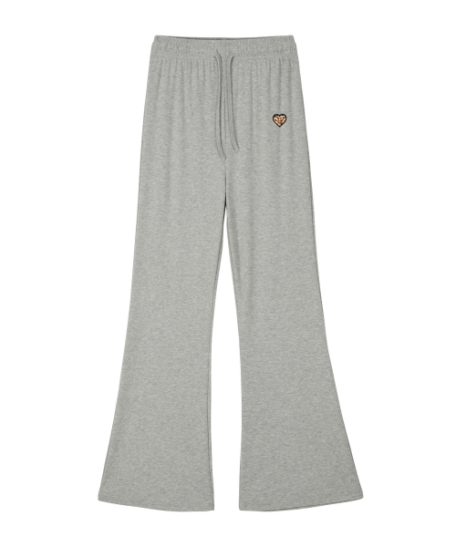 ERER(エルエル)の「Bootcut Sweat Pants Melange Gray(スウェットパンツ・レディース・ライトグレー・F)」の4枚目の写真