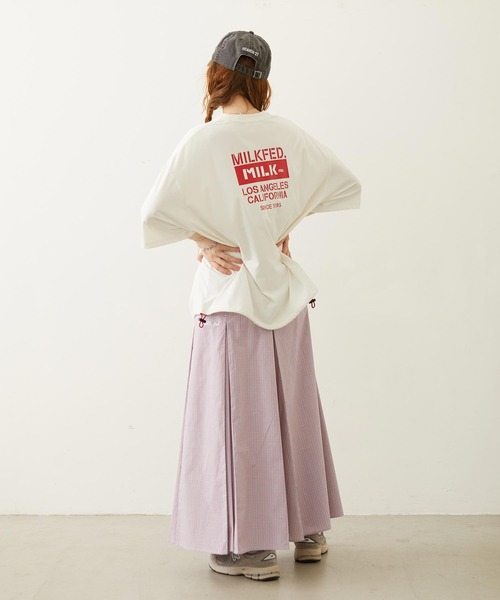 MILKFED.(ミルクフェド)の「PLAID PATTERN LONG SKIRT(スカート・レディース・レッド/グレー/ブルー・ONE SIZE)」の12枚目の写真