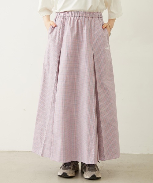 MILKFED.(ミルクフェド)の「PLAID PATTERN LONG SKIRT(スカート・レディース・レッド/グレー/ブルー・ONE SIZE)」の4枚目の写真