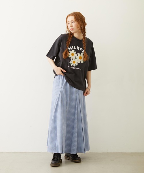 MILKFED.(ミルクフェド)の「PLAID PATTERN LONG SKIRT(スカート・レディース・レッド/グレー/ブルー・ONE SIZE)」の18枚目の写真