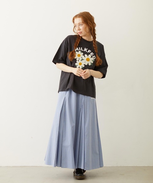 MILKFED.(ミルクフェド)の「PLAID PATTERN LONG SKIRT(スカート・レディース・レッド/グレー/ブルー・ONE SIZE)」の20枚目の写真
