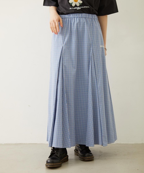MILKFED.(ミルクフェド)の「PLAID PATTERN LONG SKIRT(スカート・レディース・レッド/グレー/ブルー・ONE SIZE)」の17枚目の写真