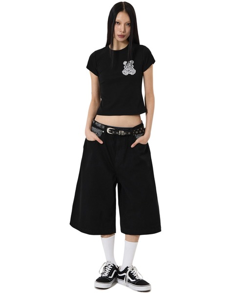 OY(オーワイ)の「『OY/オーワイ』CHECK MIX WIDE SHORTS /チェックミックスワイドショートパンツ(その他パンツ・メンズ・ブラック・L/M/S)」の5枚目の写真