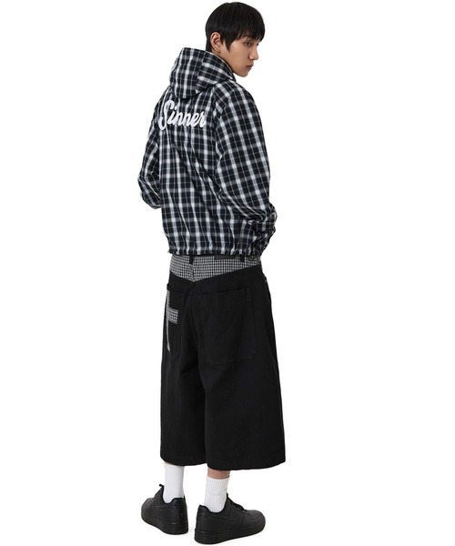 OY(オーワイ)の「『OY/オーワイ』CHECK MIX WIDE SHORTS /チェックミックスワイドショートパンツ(その他パンツ・メンズ・ブラック・L/M/S)」の8枚目の写真
