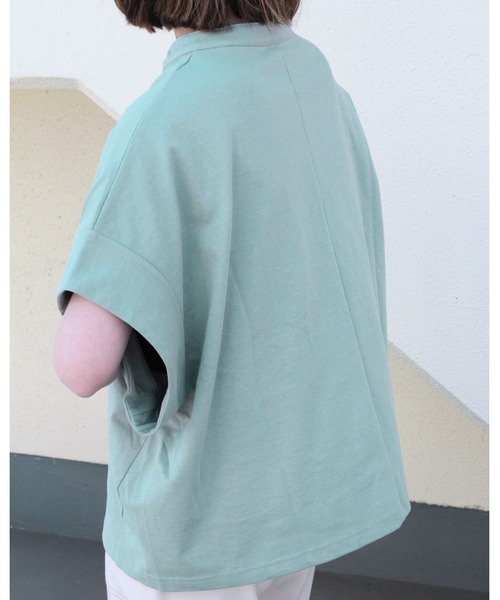 amini(アミニ)の「スタンドスキッパーカットソー(Tシャツ/カットソー・レディース・ブラック/グレイッシュベージュ/ホワイト/ミント・MEDIUM)」の7枚目の写真