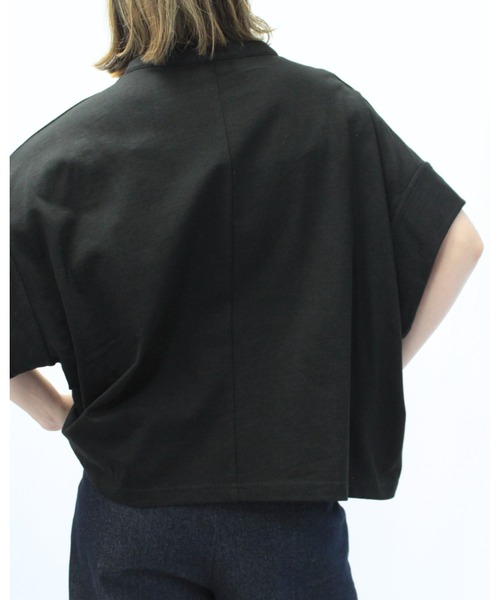 amini(アミニ)の「スタンドスキッパーカットソー(Tシャツ/カットソー・レディース・ブラック/グレイッシュベージュ/ホワイト/ミント・MEDIUM)」の14枚目の写真