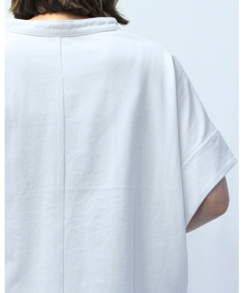 amini(アミニ)の「スタンドスキッパーカットソー(Tシャツ/カットソー・レディース・ブラック/グレイッシュベージュ/ホワイト/ミント・MEDIUM)」の22枚目の写真