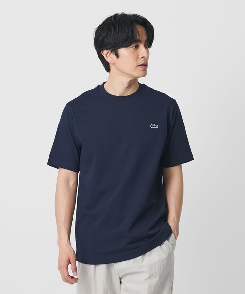 LACOSTE(ラコステ)の「<LACOSTE>アウトライン クロック クルーネック Tシャツ(Tシャツ/カットソー・メンズ・ブラック/ネイビー/ホワイト・L/M/XL/S)」の3枚目の写真