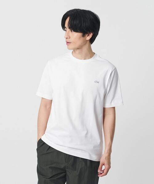 LACOSTE(ラコステ)の「<LACOSTE>アウトライン クロック クルーネック Tシャツ(Tシャツ/カットソー・メンズ・ブラック/ネイビー/ホワイト・L/M/XL/S)」の1枚目の写真