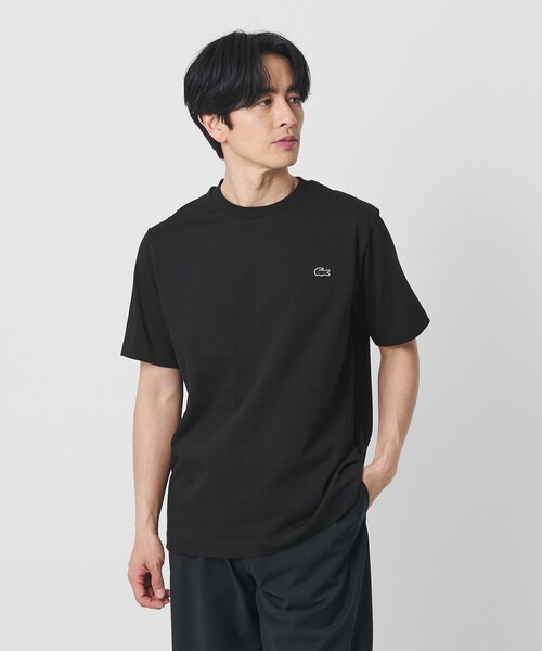 LACOSTE(ラコステ)の「<LACOSTE>アウトライン クロック クルーネック Tシャツ(Tシャツ/カットソー・メンズ・ブラック/ネイビー/ホワイト・L/M/XL/S)」の2枚目の写真