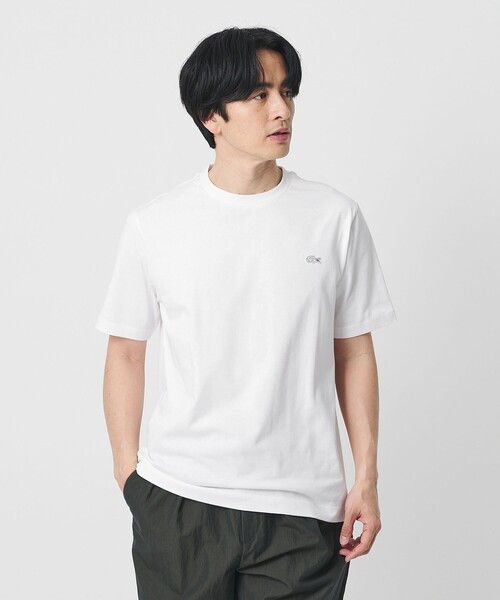 LACOSTE(ラコステ)の「<LACOSTE>アウトライン クロック クルーネック Tシャツ(Tシャツ/カットソー・メンズ・ブラック/ネイビー/ホワイト・L/M/XL/S)」の4枚目の写真
