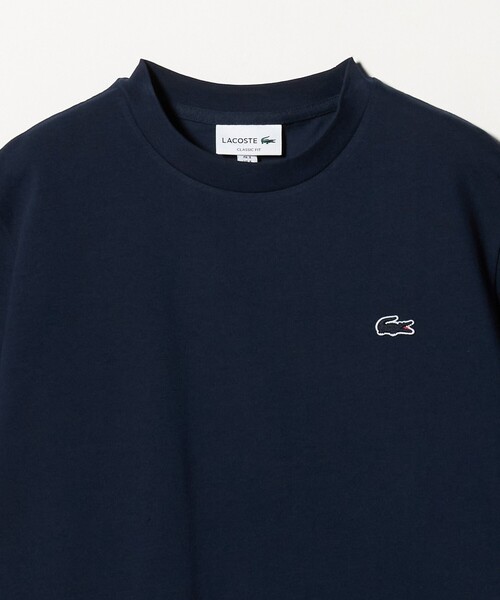 LACOSTE(ラコステ)の「<LACOSTE>アウトライン クロック クルーネック Tシャツ(Tシャツ/カットソー・メンズ・ブラック/ネイビー/ホワイト・L/M/XL/S)」の9枚目の写真