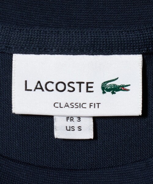 LACOSTE(ラコステ)の「<LACOSTE>アウトライン クロック クルーネック Tシャツ(Tシャツ/カットソー・メンズ・ブラック/ネイビー/ホワイト・L/M/XL/S)」の22枚目の写真