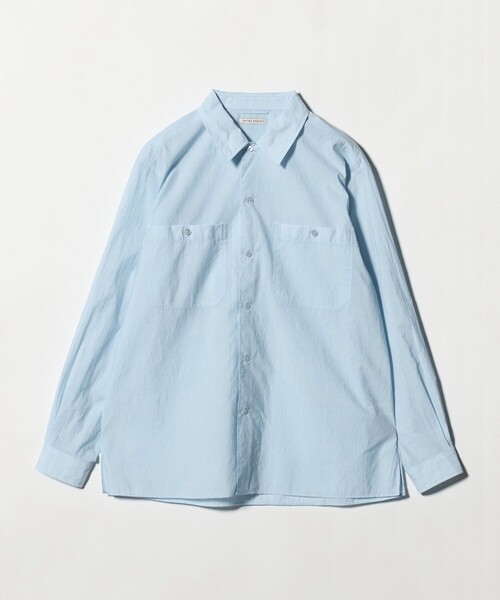 UNITED ARROWS（ユナイテッドアローズ）の「フェザーポプリン オーバーシャツ（シャツ/ブラウス・メンズ・ブラック/ライトブルー・XL/S/L/M）」の7枚目の写真