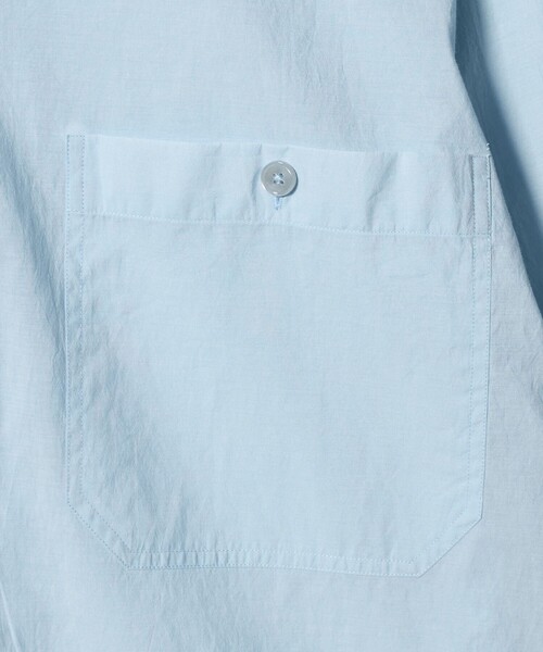 UNITED ARROWS（ユナイテッドアローズ）の「フェザーポプリン オーバーシャツ（シャツ/ブラウス・メンズ・ブラック/ライトブルー・XL/S/L/M）」の11枚目の写真